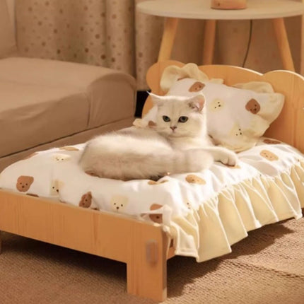 Trendy Foldable Wooden Pet Bed