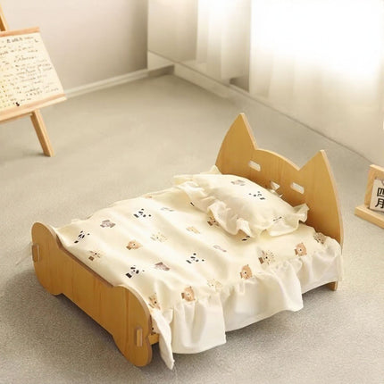 Trendy Foldable Wooden Pet Bed